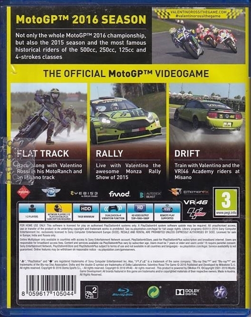Valentino Rossi The Game - PS4 (B Grade) (Genbrug)